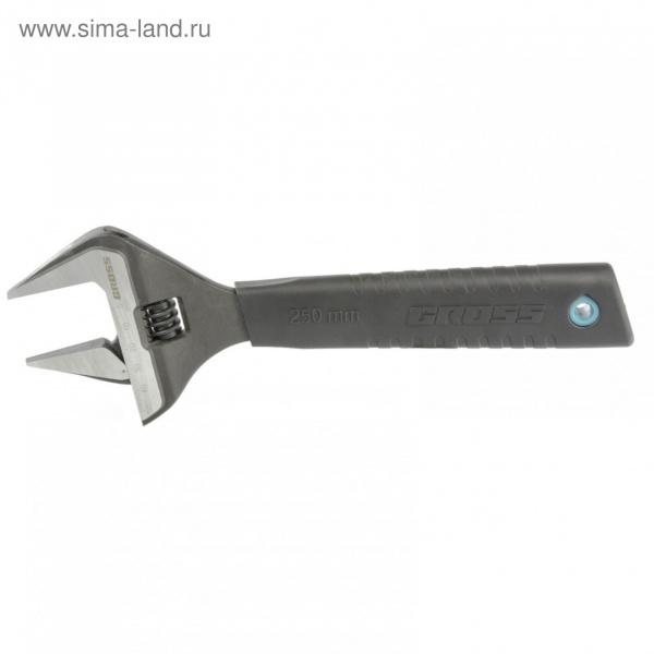 Ключ разводной, 250 мм,CrV, тонкие губки, защитные насадки/15569