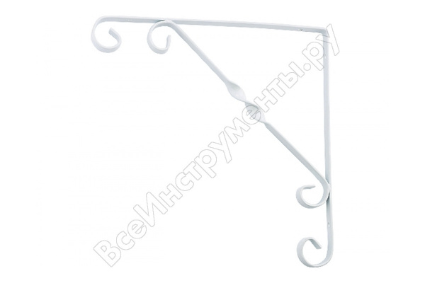 Кронштейн декоративный 250х250мм белый /94052