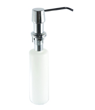 Дозатор для жидких моющих средств, врезной, цинк-пластик, хром AC-22P