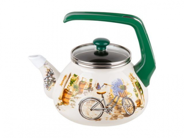 Чайник стальной эмалированный, 2.2 л, серия Прованс, PERFECTO LINEA (подходит для всех типов плит)