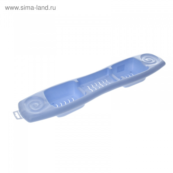 Полка на ванну голубой пастельный 598186