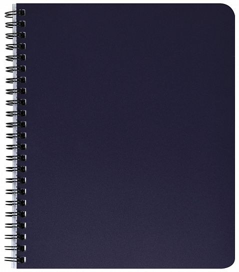 Тетрадь 96 листов А5 клетка гребень, темно-синяя /246881