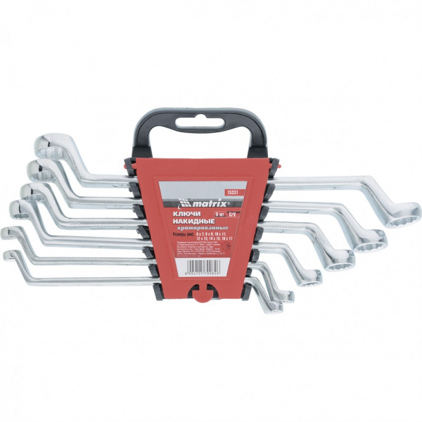 Набор ключей накидных, 6х17мм, CR-V/15331