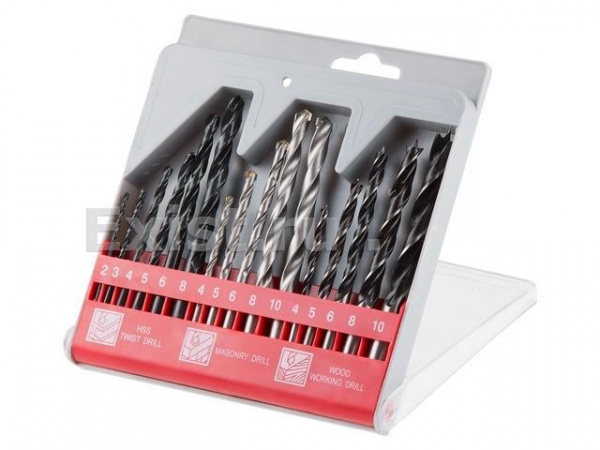 Набор сверл универсальный 16 шт. WORTEX-WDBS000U11614