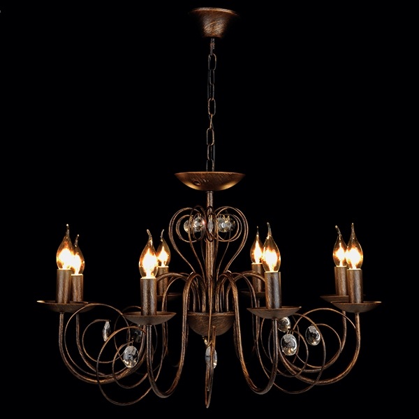 Светильник Классика 60018/8 черный с золотом