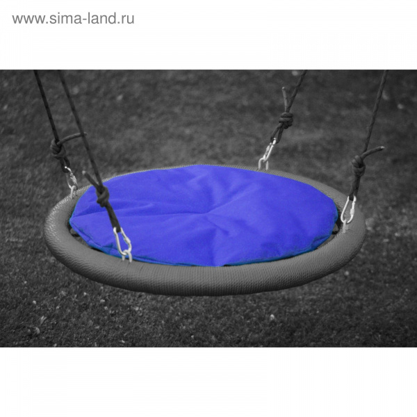 Подушка на качели гнездо 110см, синяя /2401148