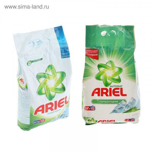 Стиральный порошок АРИЕЛЬ автомат 3кг Горный родник