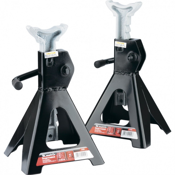 Подставки под машину регулируемые, 3 т, H подъема 295-425 мм, 2 шт Matrix/51623