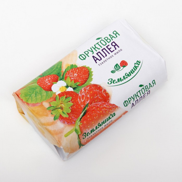 Мыло туалетное "Фруктовая аллея" земляника, 90 г /2377575