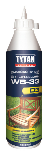 Клей ПВА Tytan Professional D3 для древесины 200мл. /01324