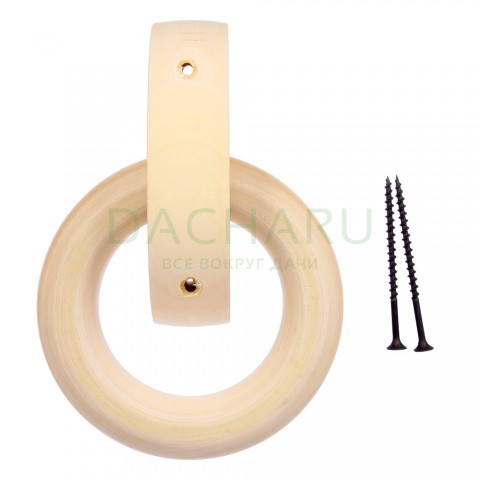 Ручка дверная кольцо, липа, 115мм /30042