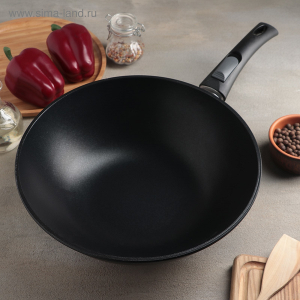 Сковорода Wok Титан 30см съемная ручка /1110255