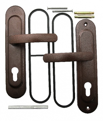 Ручка на планке НР09, универсальная молоток античная медь/г671