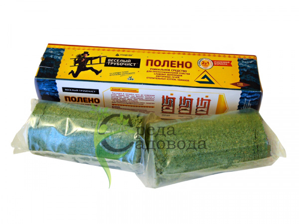 Веселый трубочист Полено 1100гр. Средство для немеханической очистки от сажи и копоти