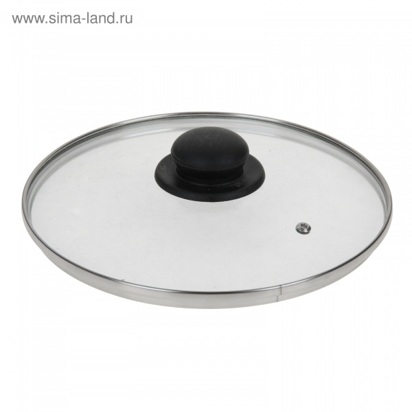 Крышка для сковороды и кастрюли стеклянная, d=24 см, ручка МИКС/1746139