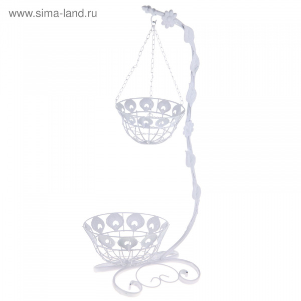 Кашпо подвесное на подставке "Листья" 28*25*80см	1262219