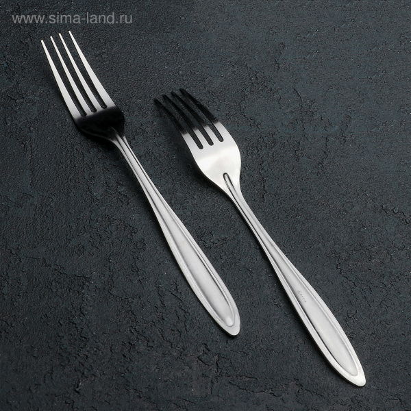 Вилка столовая «Вираж», h=19,5 см, толщина 1,2 мм/1363175