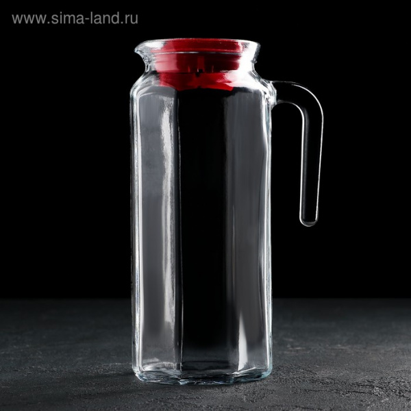 Кувшин Kosem, 1 л, красная крышка/4898785