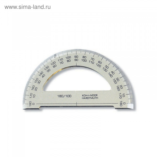 Транспортир 180гр/125мм дымчатый С02728