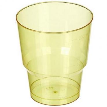 Стакан кристалл 250мл желтый Bibo /2086