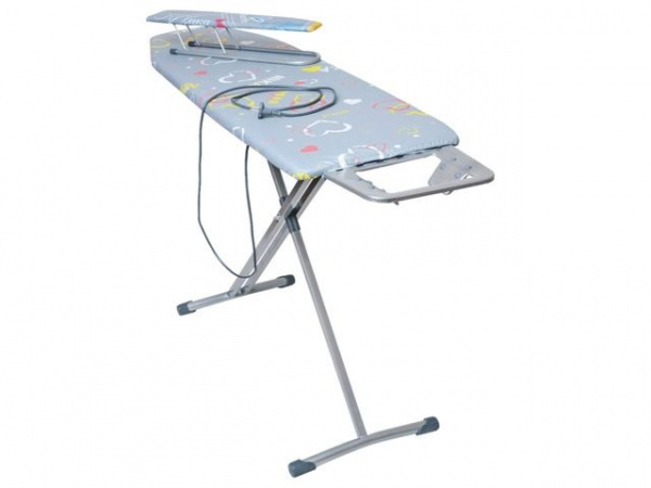 Доска гладильная НИКА 10+ (металл 1220 х 400), с подрук,подставка п/утюг, удлинит, NIKA (цвета в асс