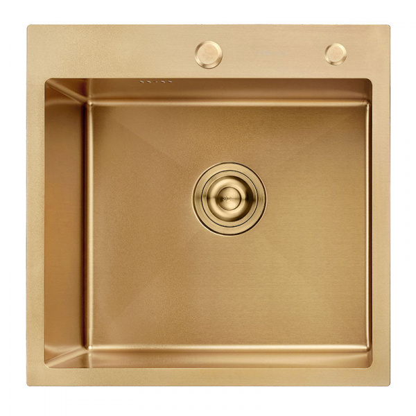 Мойка врезная 50х50 ЗОЛОТОЙ САТИН AFLORN (3.0х220)