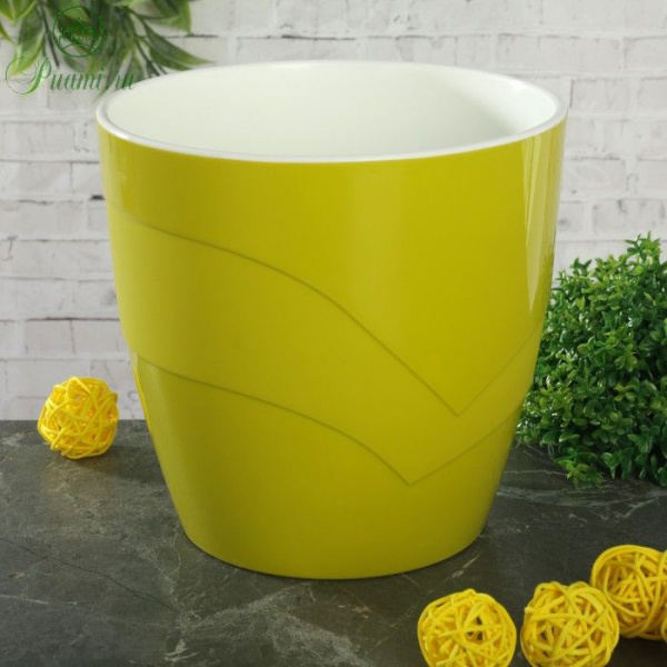 Горшок-кашпо 2л "Грация", фисташковый 1694311