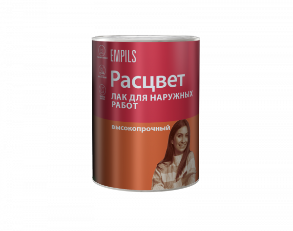Лак "РАСЦВЕТ" для наружных работ алкидный 1.9 кг