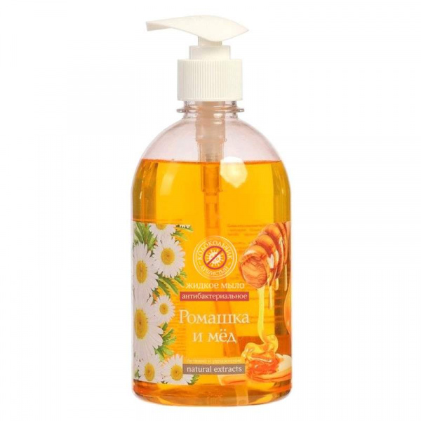 Жидкое мыло Колокольчик 500мл Ромашка и Мёд natural extracts