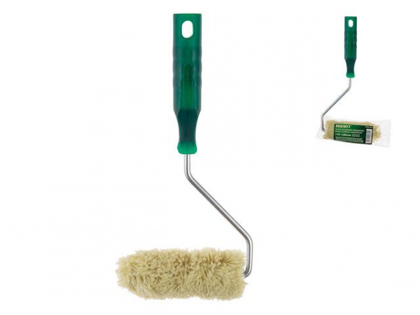 Валик "ПОЛИАКРИЛ ЗЕЛЕНЫЙ" 15-100мм с ручкой 6мм ВОЛАТ/22080-100