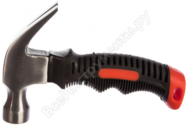 Молоток-гвоздодер фибергласовая ручка 225гр /44770