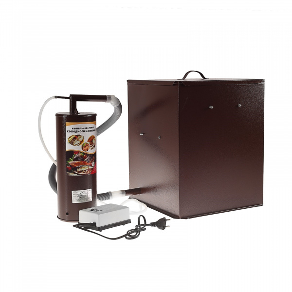 Коптильня холодного копчения "Дым Дымыч" 01М, дымогенератор, 32 л, коричневая /1249868