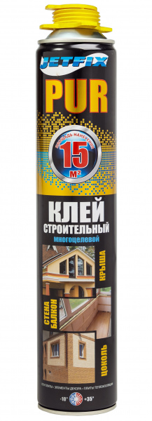 Клей строительный многоцелевой 850мл JETFIX PUR/10036
