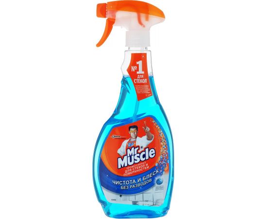 Средство для мытья стекол Mr. Muscule Профессионал, с нашатырным спиртом, 500 мл