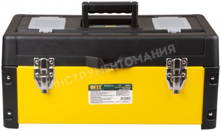 Ящик для инструмента пластиковый 20" (50 х 24 х 23 см) металл.замки, стенки стальные/65593
