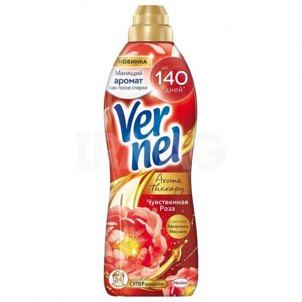 Кондиционер для белья Вернель Ароматерапия Чувственная роза (870 мл)