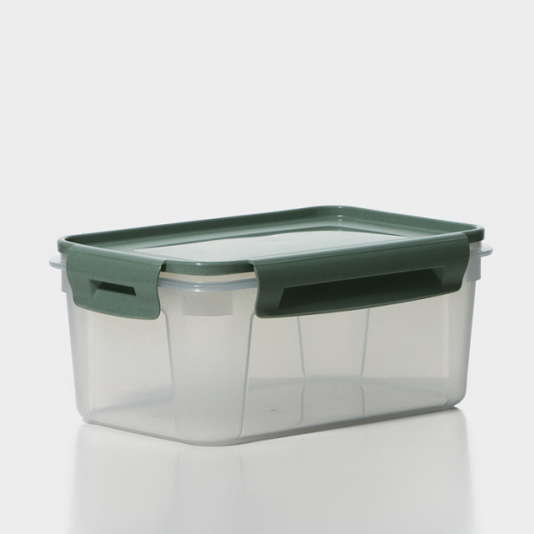 Контейнер пищевой Lock&Ok, 1.1 л, 18.6×12.2×8.1 см, пластик, прозрачный /10375814