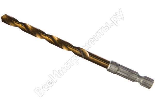 Сверло по металлу 6мм. HSS 6-ти гр. хвостик 717602