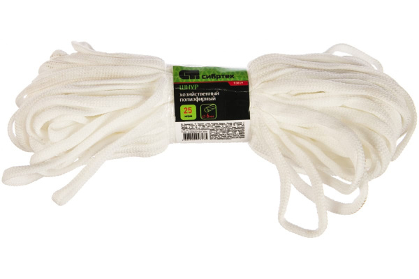 Шнур хозяйственный д6мм L-25м /93819