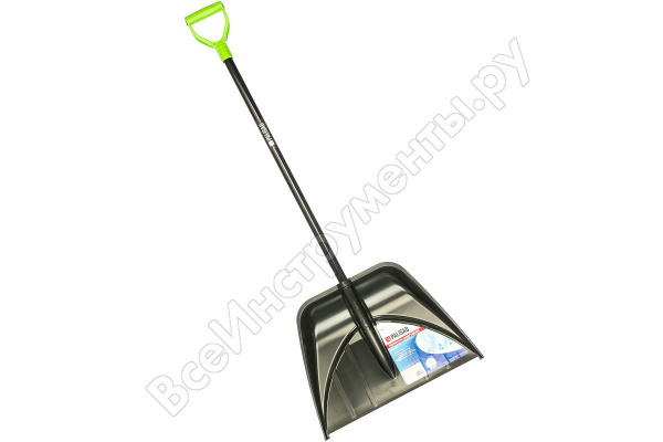 Лопата снеговая 560х415мм,с черенком /61607