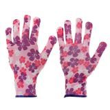 Перчатки нейлоновые ПВХ "точка мелкая" цветы (безразмерные)   1761680
