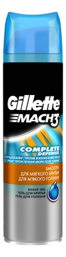 Гель для бритья 200мл МАСH3 СLOSE and Smooth для гладкого и мягкого бритья  80208528