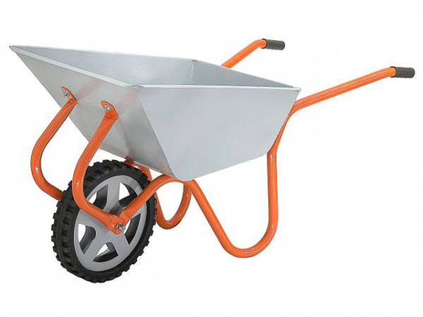 Тачка строительно-садовая ТССР-1 (120л, 240 кг, одноколесная, литая резина 380х70мм)