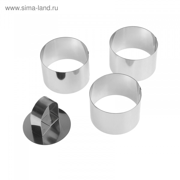 Набор форм для моделирования 3шт 7х4см 1045954