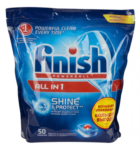 Калгонитфиниш таблетки ALL IN для посудомоечной машины 50шт