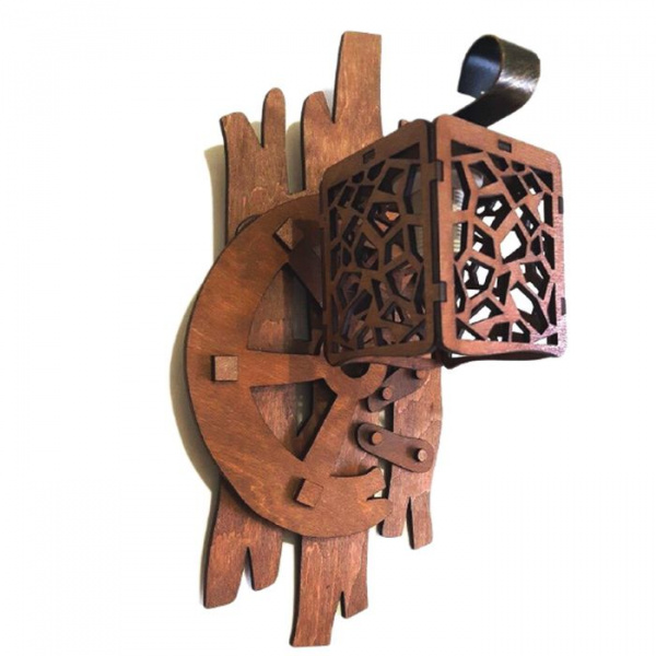 Бра деревянное "Мозаика", оформление морское 2462235 