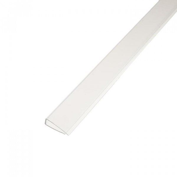 Профиль торцевой П-образный для поликарбоната, 6мм х 2.1м, прозрачный /5351079