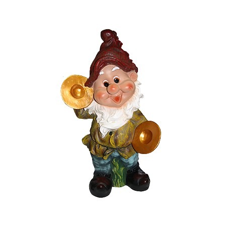 Гном Бах с тарелками /032491