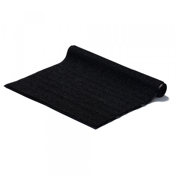 Коврик влаговпитывающий, ребристый 90*120см, черный/22098