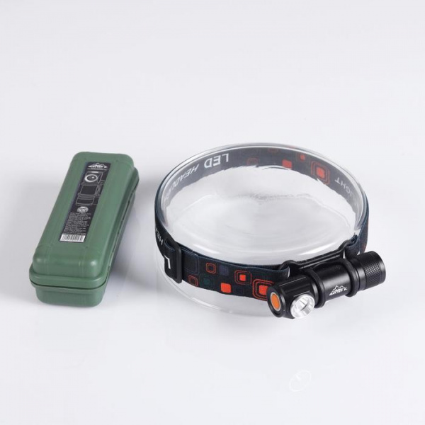 Фонарь налобный аккумуляторный "Мастер К." 7 Вт, 1200 мАч, 90 лм, 3 режима, 8х2.5 см, USB/4404247